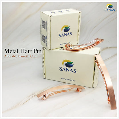Sanas Metal Copper Hair Clip - 1Pc