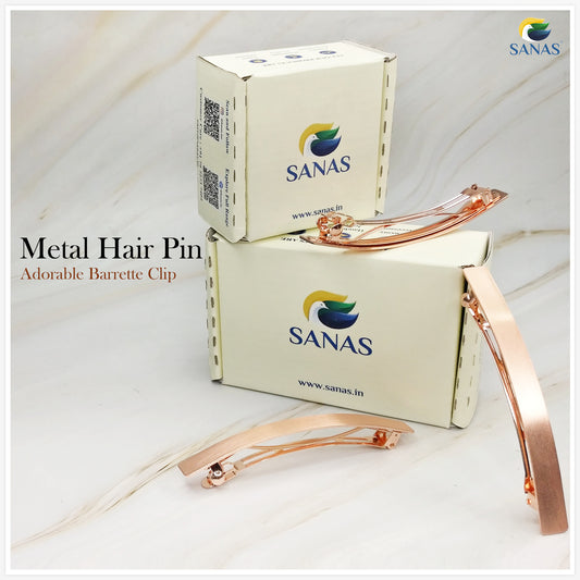Sanas Metal Copper Hair Clip - 1Pc