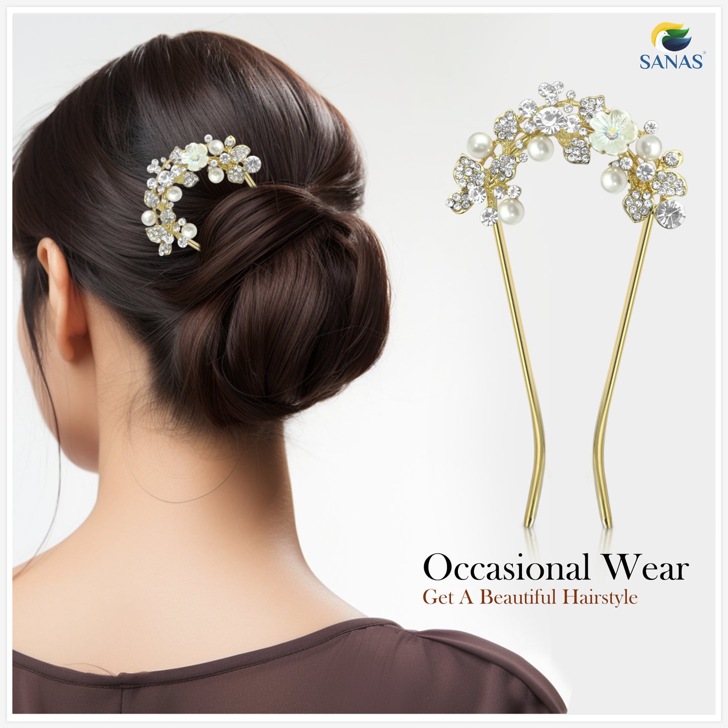 Sanas Bridesmaid Hair U Pin - 1Pc