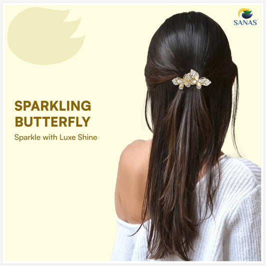 Sanas Dual Butterfly Gemstone For Women 1 Pc