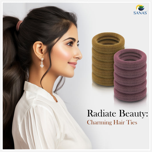 Sanas Ponytail Holders Elastic Hairband - 30Pcs