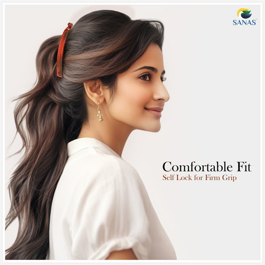 Sanas Medium Banana Hair Clip - 4Pcs