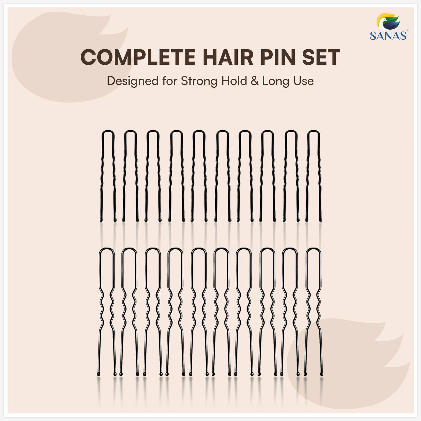 Durable hair pins for buns and elegant updo hairstyles