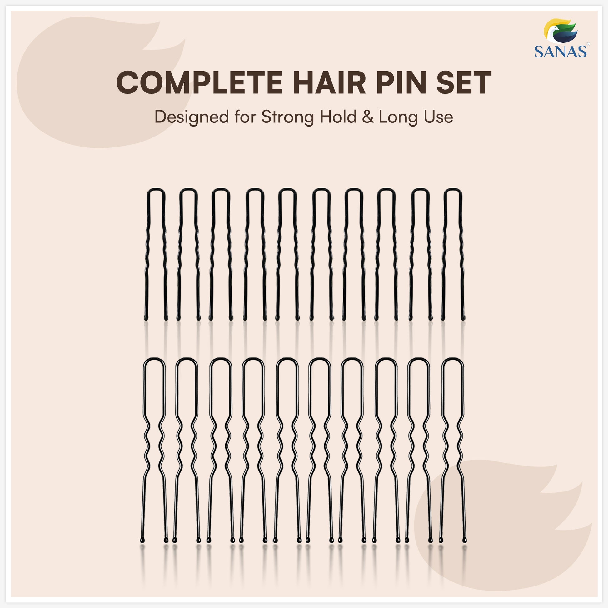 Durable hair pins for buns and elegant updo hairstyles