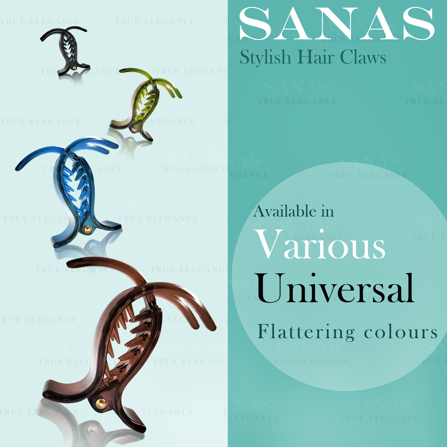 Sanas Fish Style Hair Clip - 4Pcs