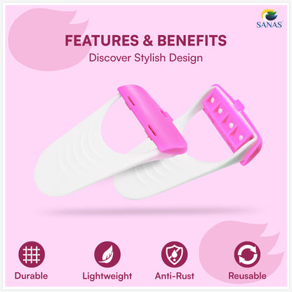 Sanas Women's Disposable Plastic Hair Razor & Bikini Shaving Razor For Women- Pack Of 1 (6 Pcs)B08CC7NPJ5