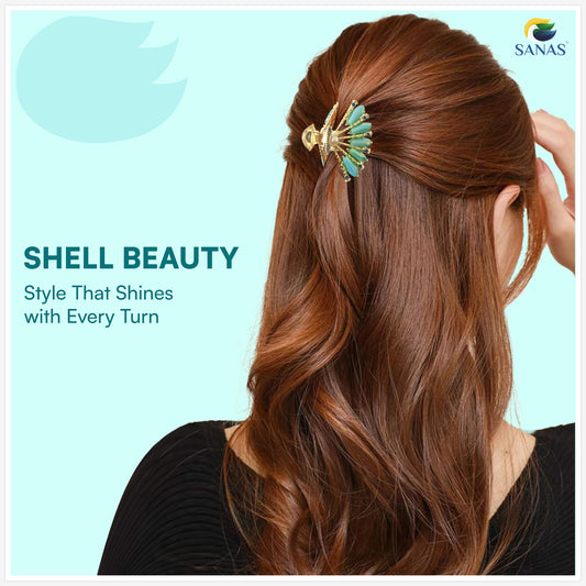 Sanas Blue Stone Hair Clutcher For Women 1 Pc