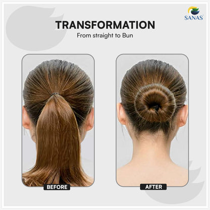 SANAS (2 Pcs) Donut Bun Hair Maker Hair Accessories for Women (2 Pcs)