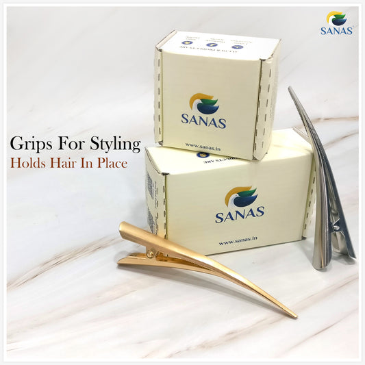 Sanas Metal Duck Bill Hair Clip - 2Pcs