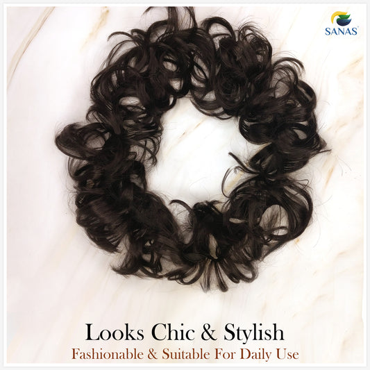 Sanas Brown Frill Hair Extension - 1Pc