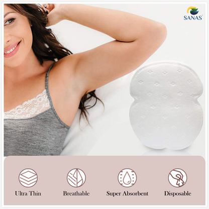 Sanas Underarm Sweat Pad For Women & Men (6Packs)