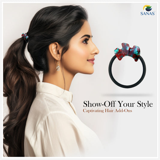 Sanas Resin Rubber Bands for Girls 10Pcs