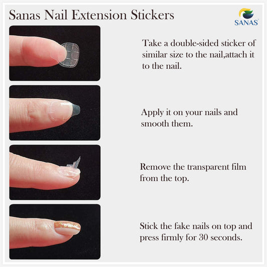 Sanas Body Tape, Nail Stickers, Earring Supporter - (Transparent)