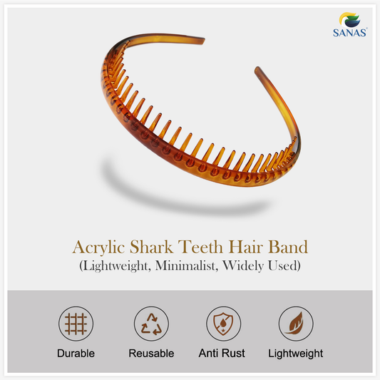 Sanas Teeth Hair Headband for Women - 4Pcs
