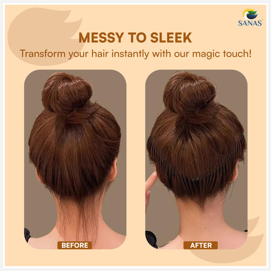 Sanas Invisible Fringe Roll Hair Belt - 4Pcs