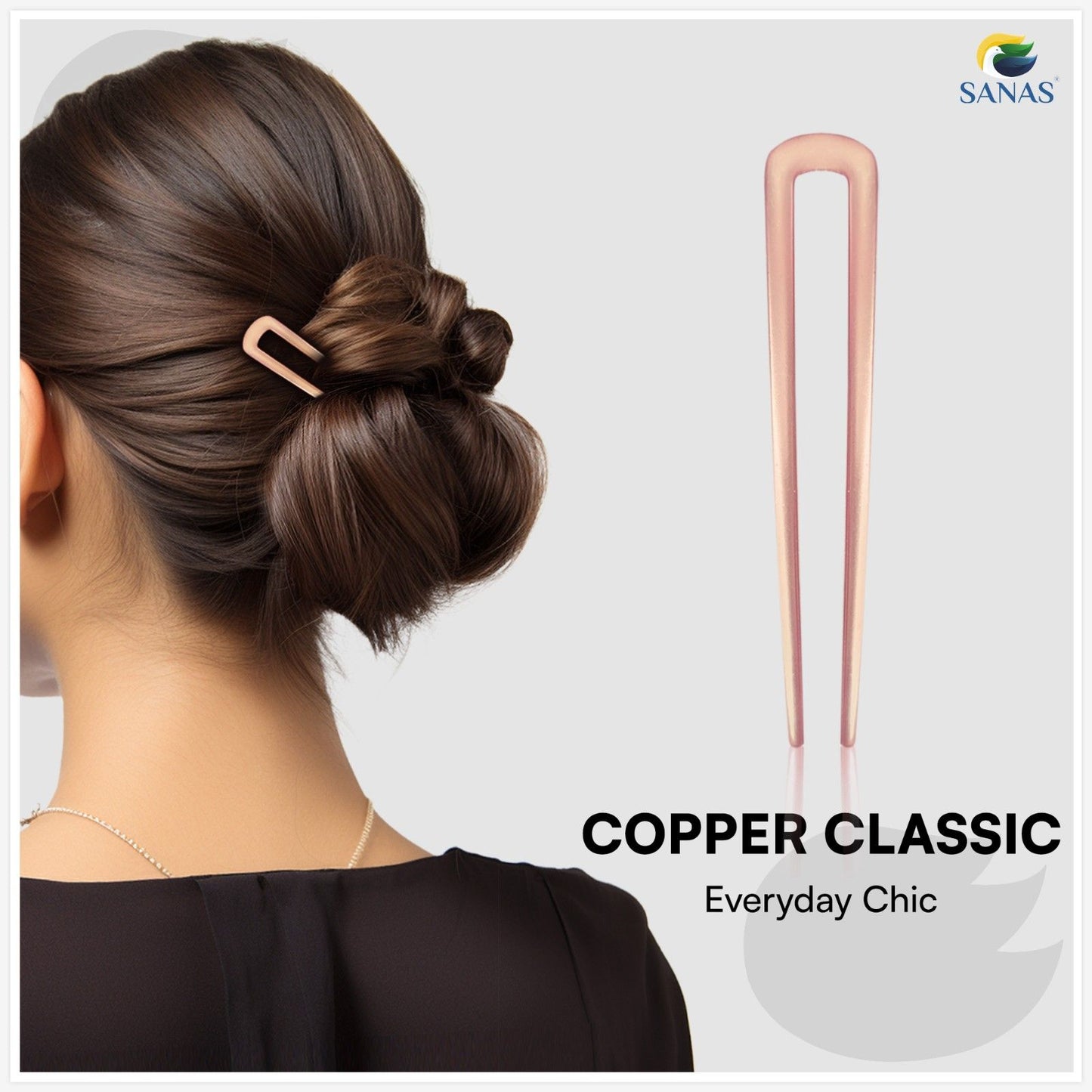 Sanas Juda Stick Set – Pick Any 4 Hair Stick for Bun | French Pins for Hair, Metal & Wooden Hair Stick, Pearl Hair Pin & Bun Holder for Hair | Elegant Hair Sticks for Bun & French Twist Styling for Women