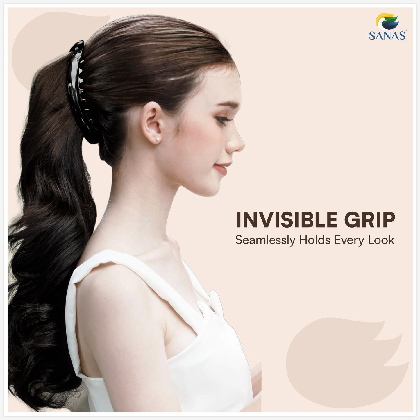 Sanas Acrylic Banana  Hair Clip - 2Pcs
