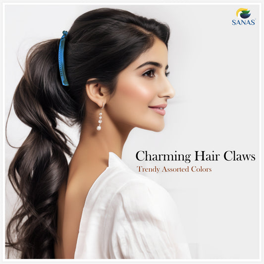 Sanas Medium Banana Hair Clip - 4Pcs