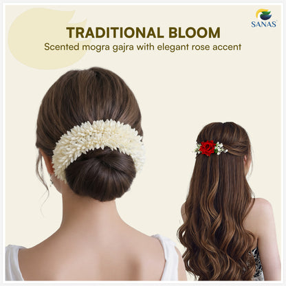 Sanas artificial gajra for hair bun hairstyles