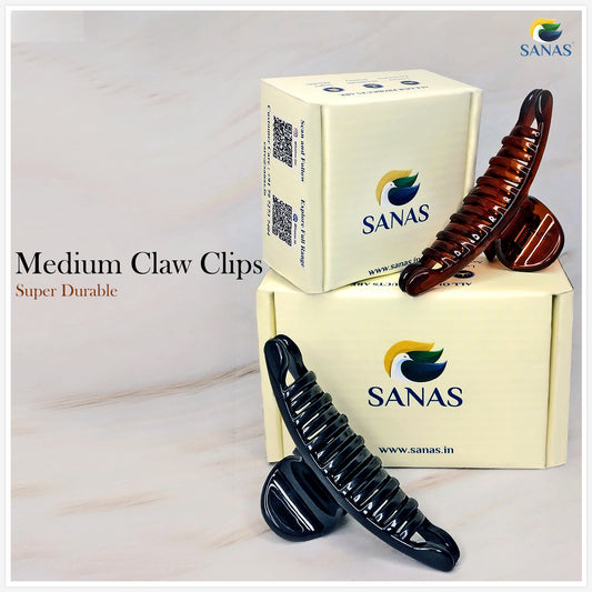 Sanas Acrylic Butterfly Hair Claw - 2Pcs