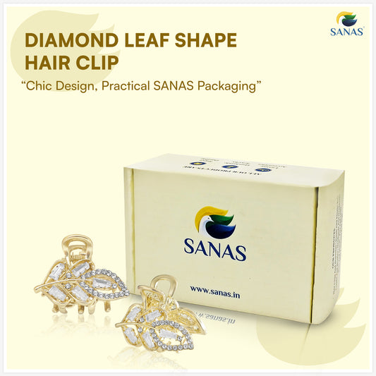 Sanas Mini Leaf Diamond Hair Clip 1 Pc