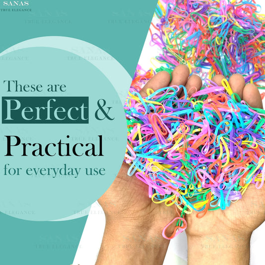 Sanas Medium Elastic Rubber Bands - 1100Pcs