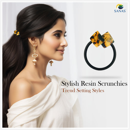 Sanas Resin Rubber Bands for Girls 10Pcs