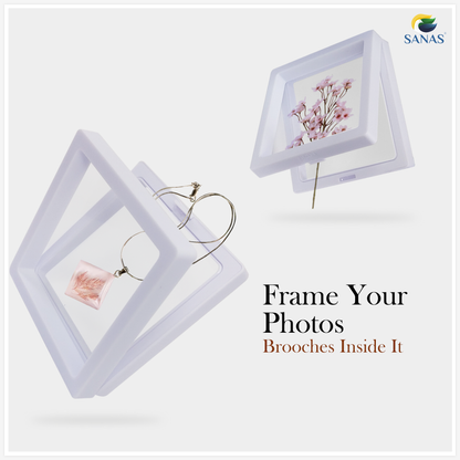 Sanas White Acrylic Shadow Box - 10Pcs