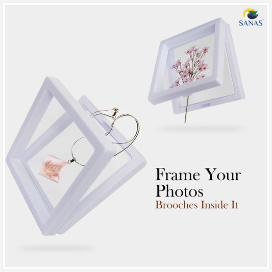 Sanas White Acrylic Shadow Box - 10Pcs