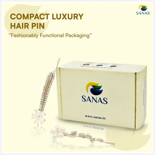 Sanas Flower Bobby Pins For Women 2 Pcs