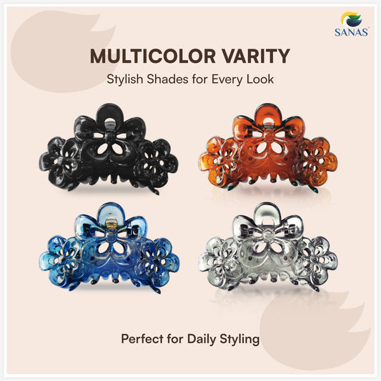 Transparent acrylic hair clutcher for women daily wear
