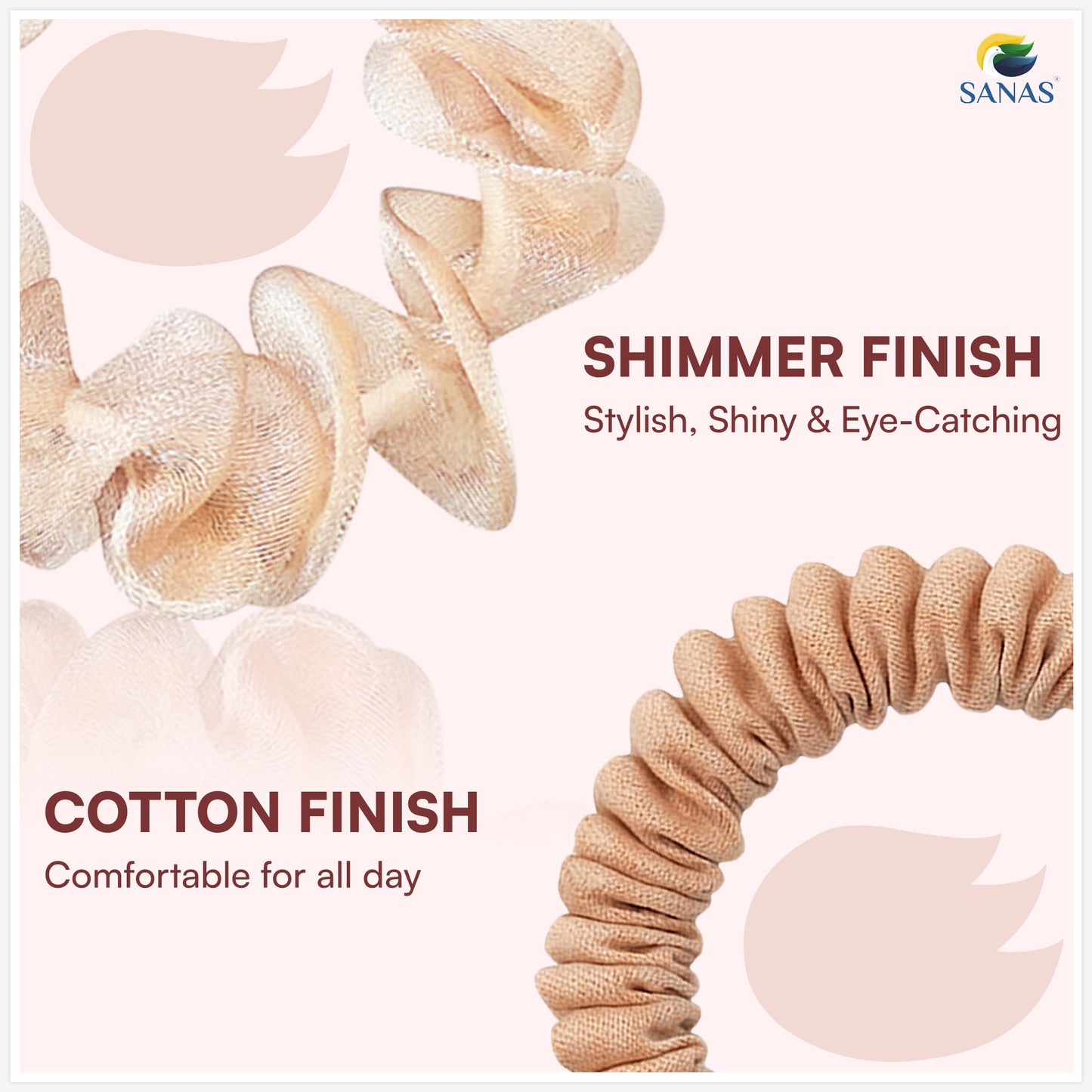 Stylish Scrunchie Rubber Hair Ties for Daily Wear