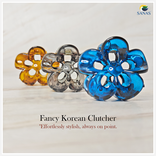 Sanas Flower Twisted Hair Clip - 4Pcs