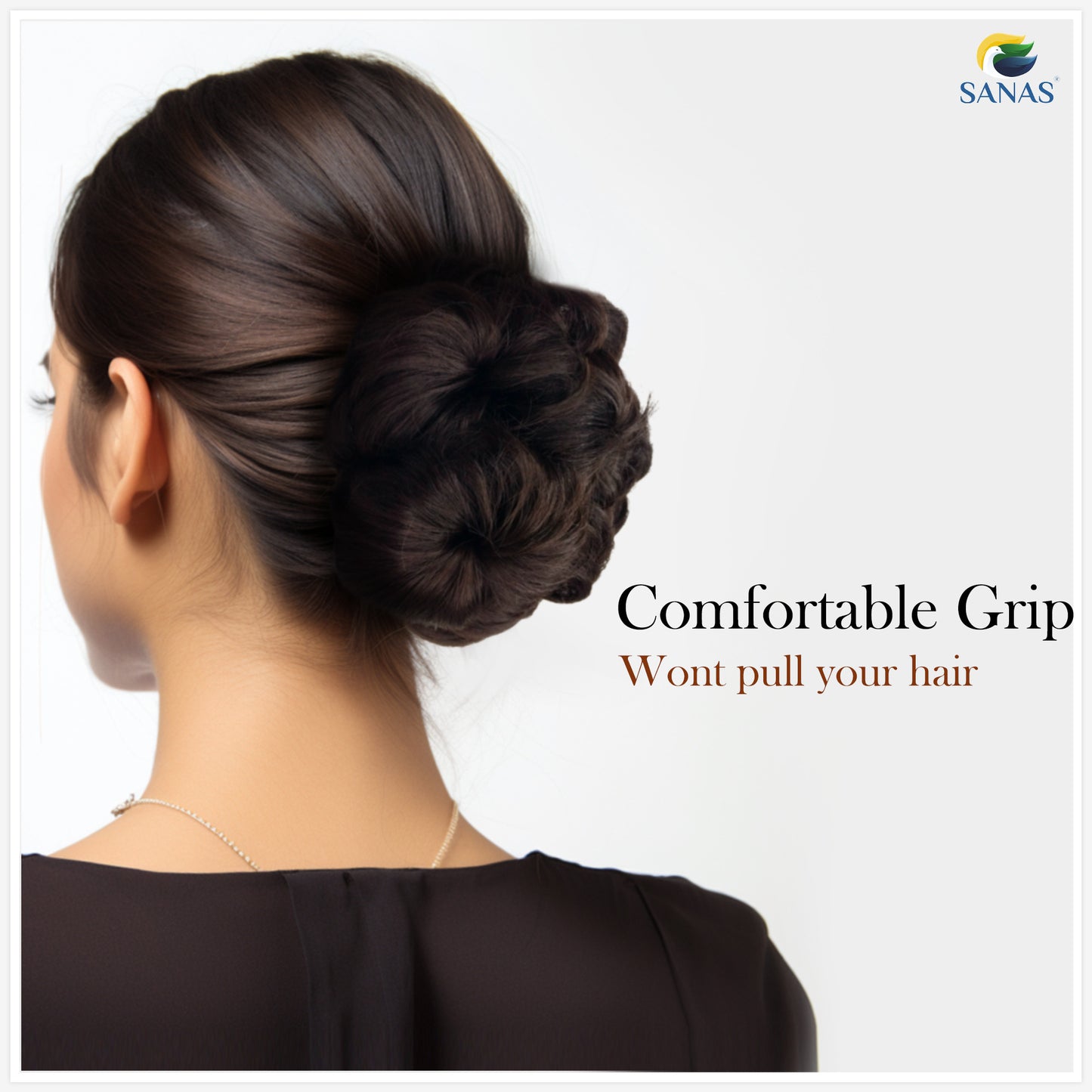 Sanas Artificial Bun Brown Hair Extension - 1Pc