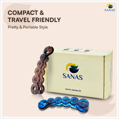 Sanas Small Banana Hair Clip For Womens 4 Pcs