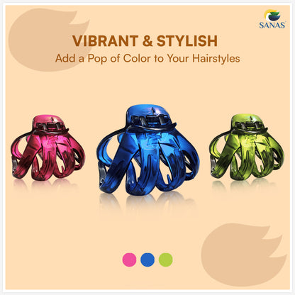 Stylish plastic claw clips for women