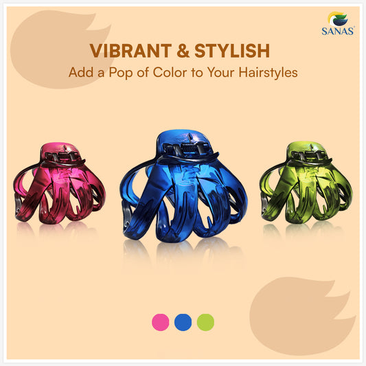 Stylish plastic claw clips for women