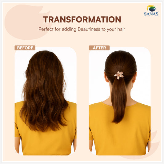 Sanas Metal Rubber Band For Women Pack Of 3