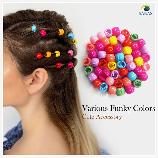Sanas Cute Beads Baby Hair Clip - 100Pcs