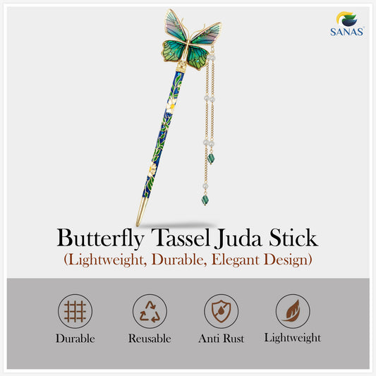 Sanas Resin Butterfly Juda Hair Stick - 1Pc