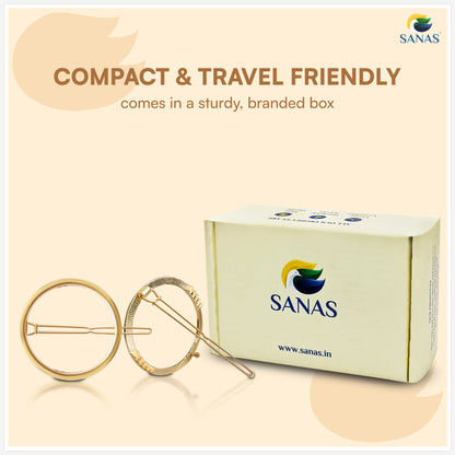 Sanas Hollow Pins Multi-Shape Hair Accessories - 12Pcs