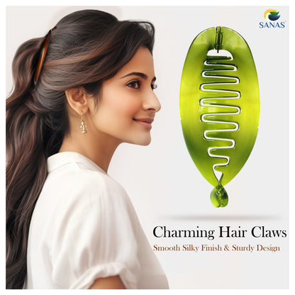 Sanas Banana Multicolor Hair Clip - 4Pcs