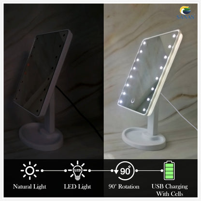 Sanas Makeup Mirror with LED Lights - 1Pc