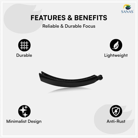 Product feature card with durable, lightweight, minimalist design, and anti-rust icons on a white background.