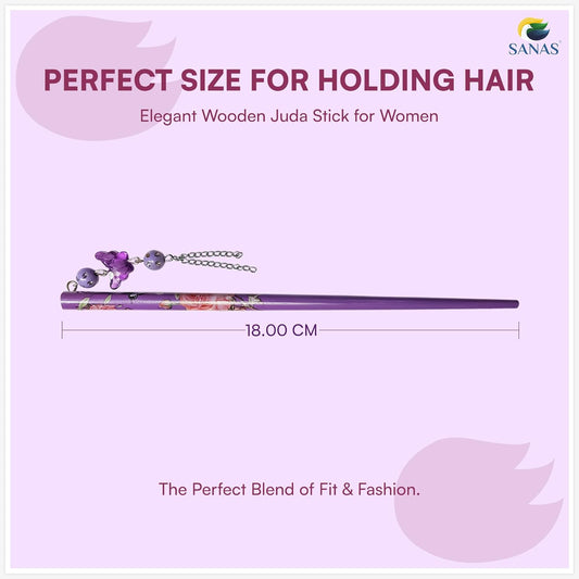 Lightweight hair bun stick for traditional updo hairstyles