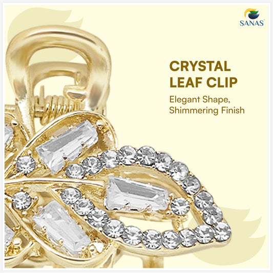 Sanas Mini Leaf Diamond Hair Clip 1 Pc
