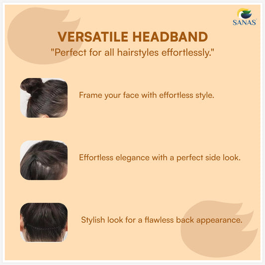 Sanas Invisible Fringe Roll Hair Belt - 4Pcs