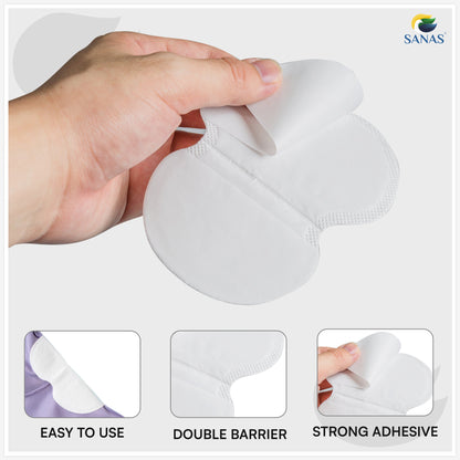 Sanas Disposable Sweat Pads For Underarms - 10Pcs