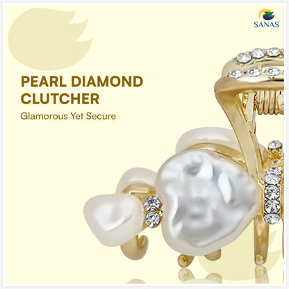 Sanas White Shell Stone Claw For Women 1 Pc