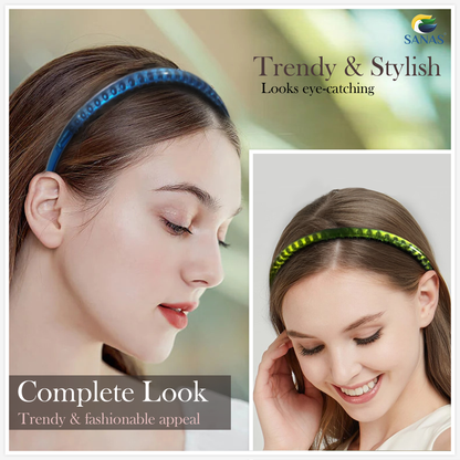 Sanas Teeth Hair Headband for Women - 4Pcs